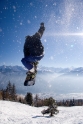 Thomas snowboard jump, Montana Crans Switzerland